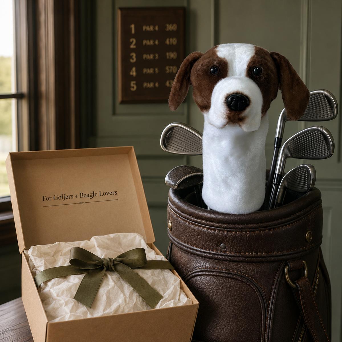 Beagle Golf Driver Headcover – Plush Dog Golf Club Cover
