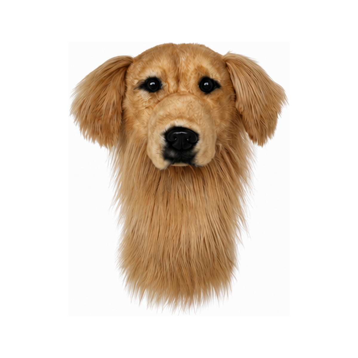 Golden Retriever Golf Driver Headcover – Plush Dog Golf Club Cover