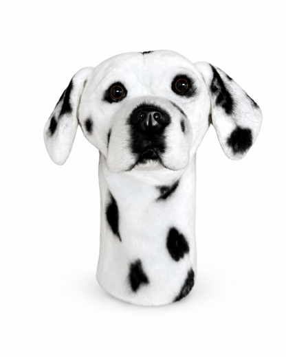 Dalmatian Golf Driver Headcover, Plush Dog Animal Club Cover, Fits No.1 Wood