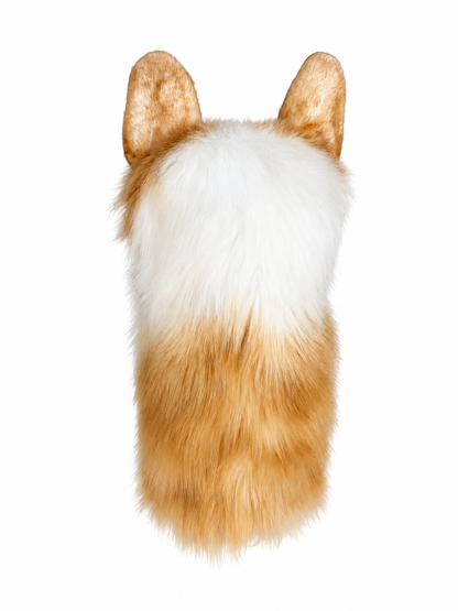 Corgi Golf Driver Headcover, Plush Dog Club Cover for No.1 Wood
