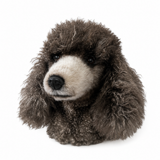 Gray Poodle Golf Driver Headcover, Plush Dog Club Cover for No.1 Wood