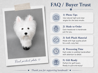Custom Pet Golf Head cover From Photo, Personalized Dog Cat Driver Cover, Golfer Gift