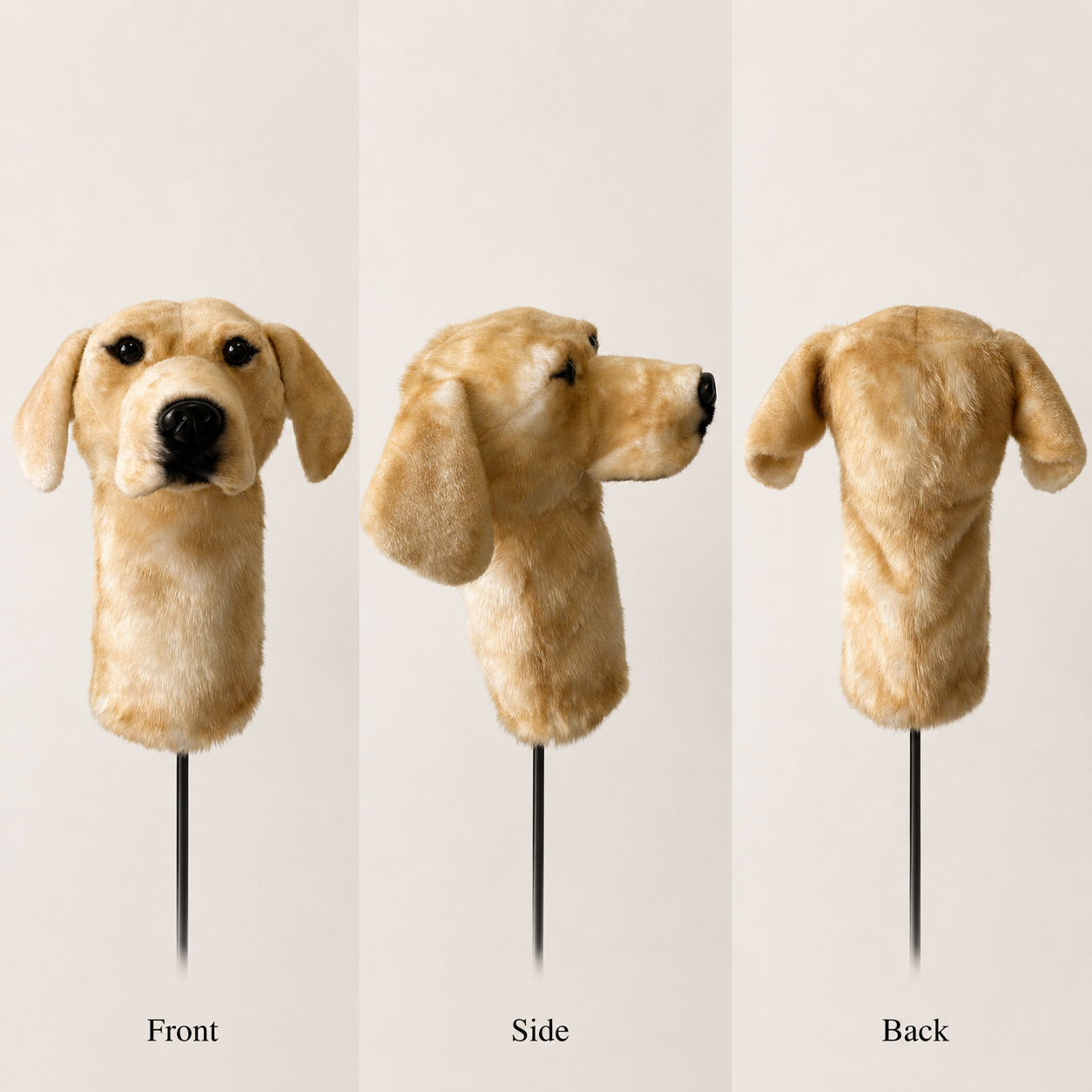 Yellow Labrador Golf Driver Headcover – Plush Dog Golf Club Cover