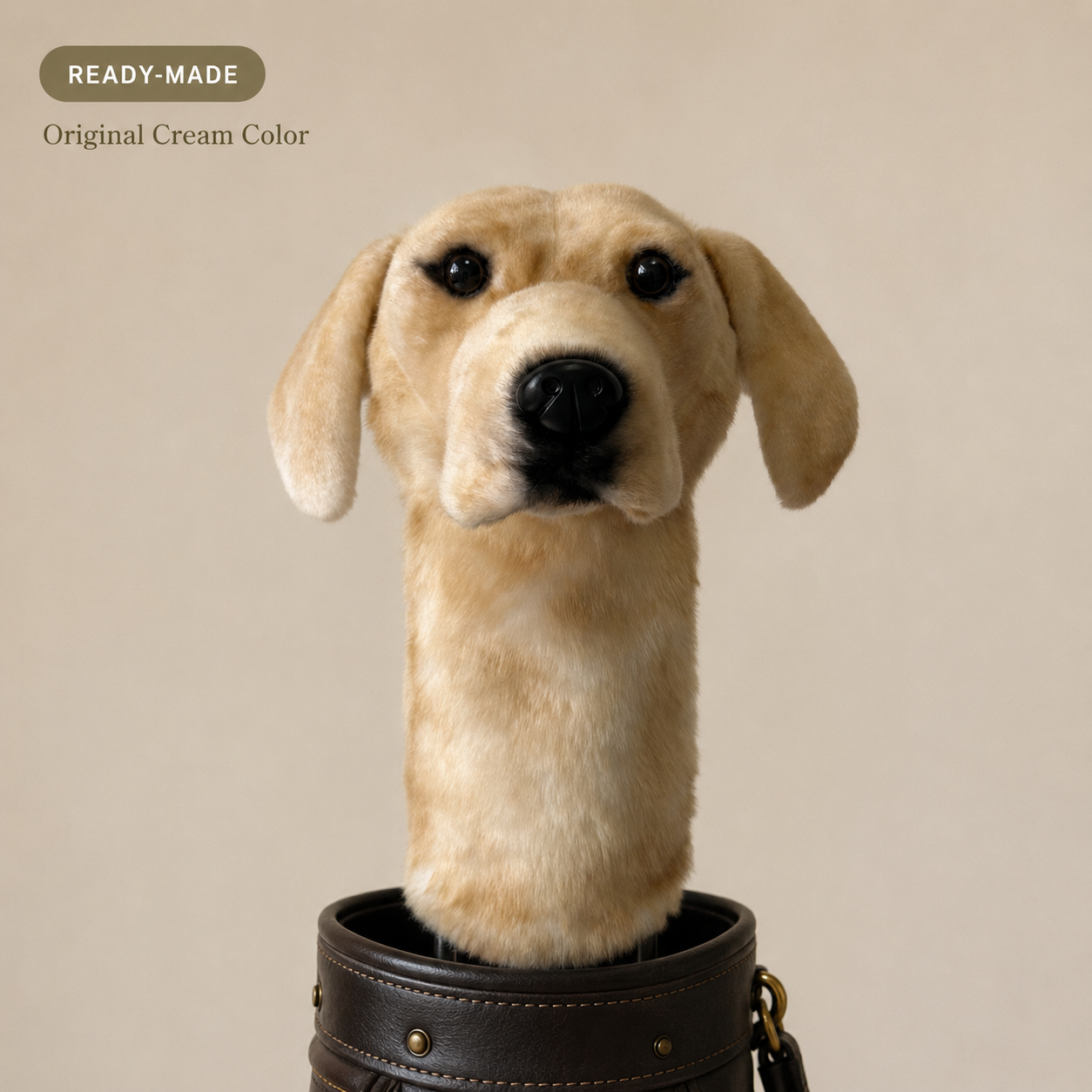 Yellow Labrador Golf Driver Headcover – Plush Dog Golf Club Cover