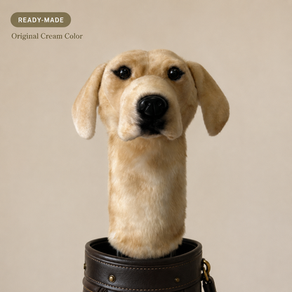 Yellow Labrador Golf Driver Headcover – Plush Dog Golf Club Cover