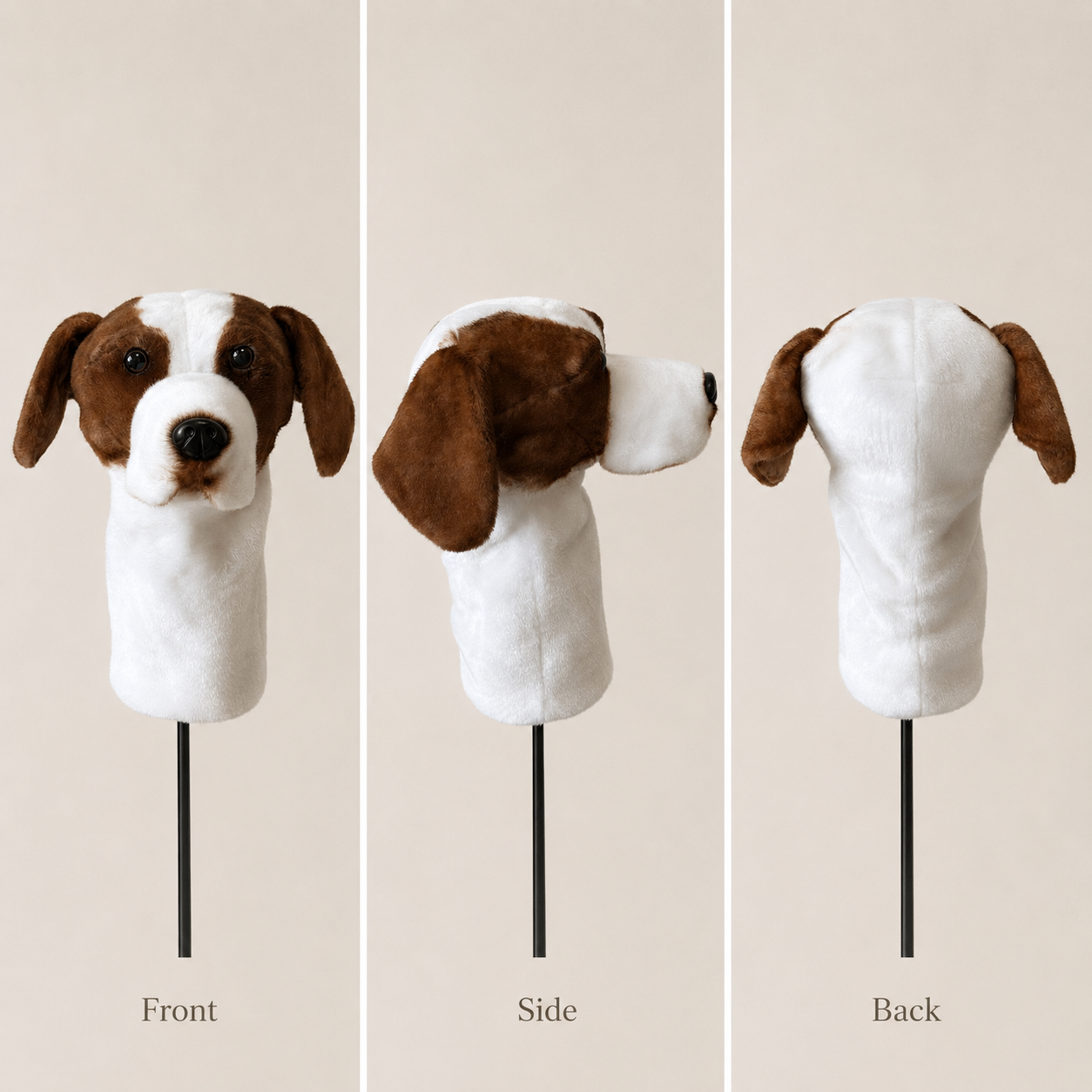 Beagle Golf Driver Headcover – Plush Dog Golf Club Cover