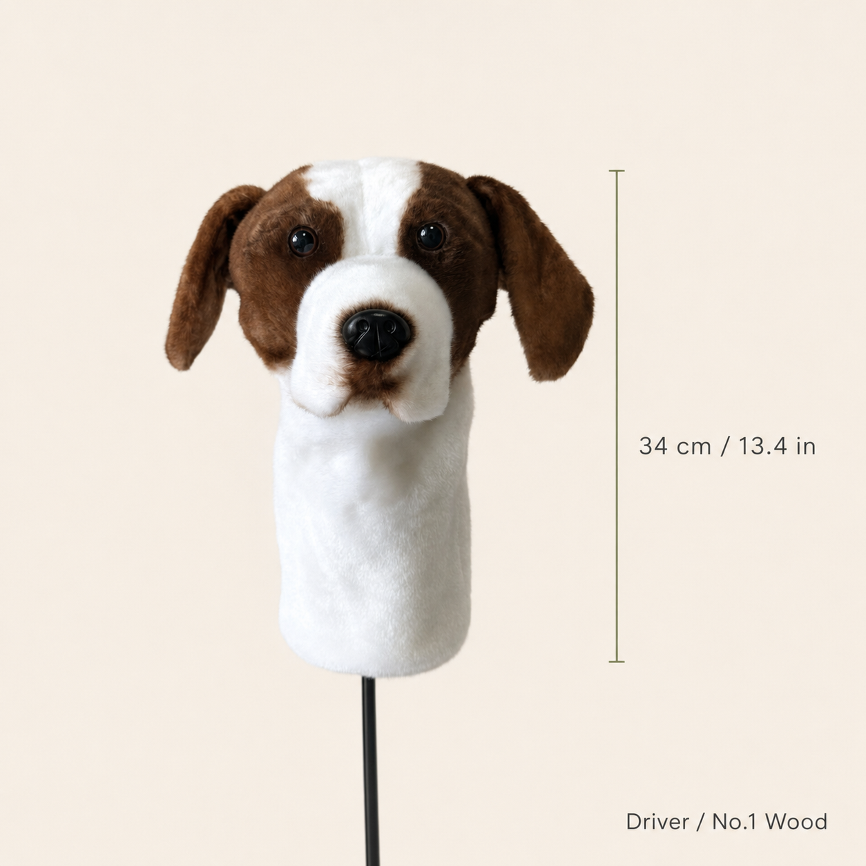 Beagle Golf Driver Headcover – Plush Dog Golf Club Cover