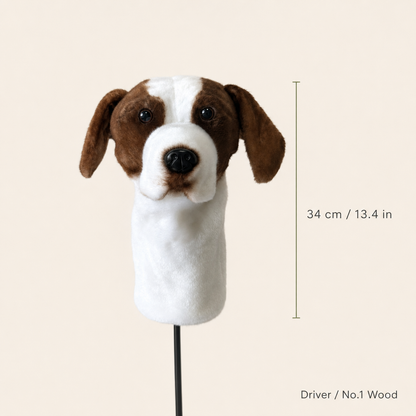 Beagle Golf Driver Headcover – Plush Dog Golf Club Cover
