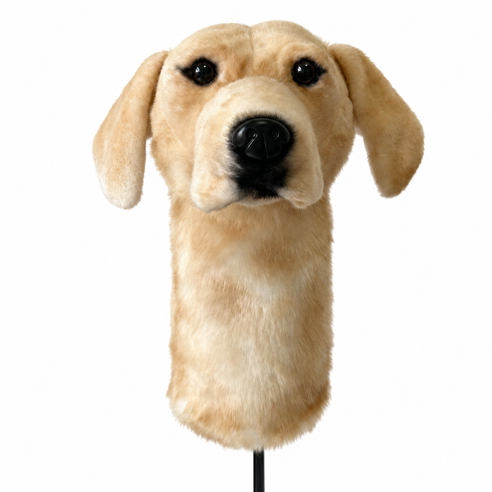 Yellow Labrador Golf Driver Headcover – Plush Dog Golf Club Cover